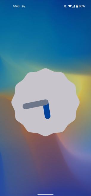 Le nouvel Easter egg d'Android 12. // Source : Android Police