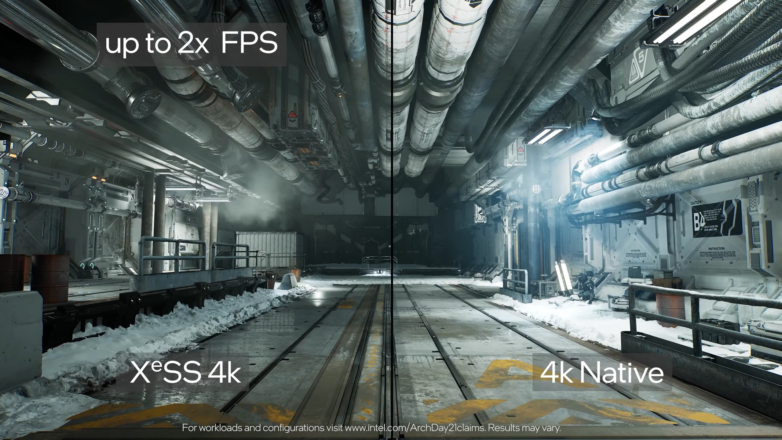 Intel XeSS Upscaling Demo - Architecture Day 2021