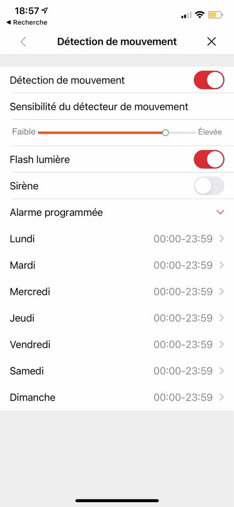 Les deux modes de détection proposent les mêmes options  // Source : Frandroid - Yazid Amer