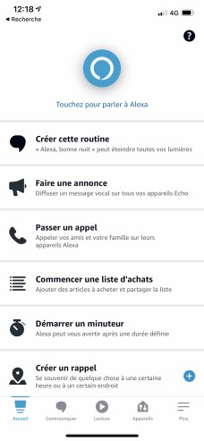 L'interface se fait avec l'app comme tous les produits Alexa // Source : Frandroid - Yazid Amer