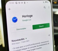 L'application Google Horloge sur le Play Store // Source : Frandroid