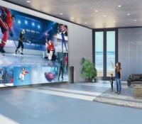 Cette TV LG peut aller jusqu'à 325 pouces. // Source : LG