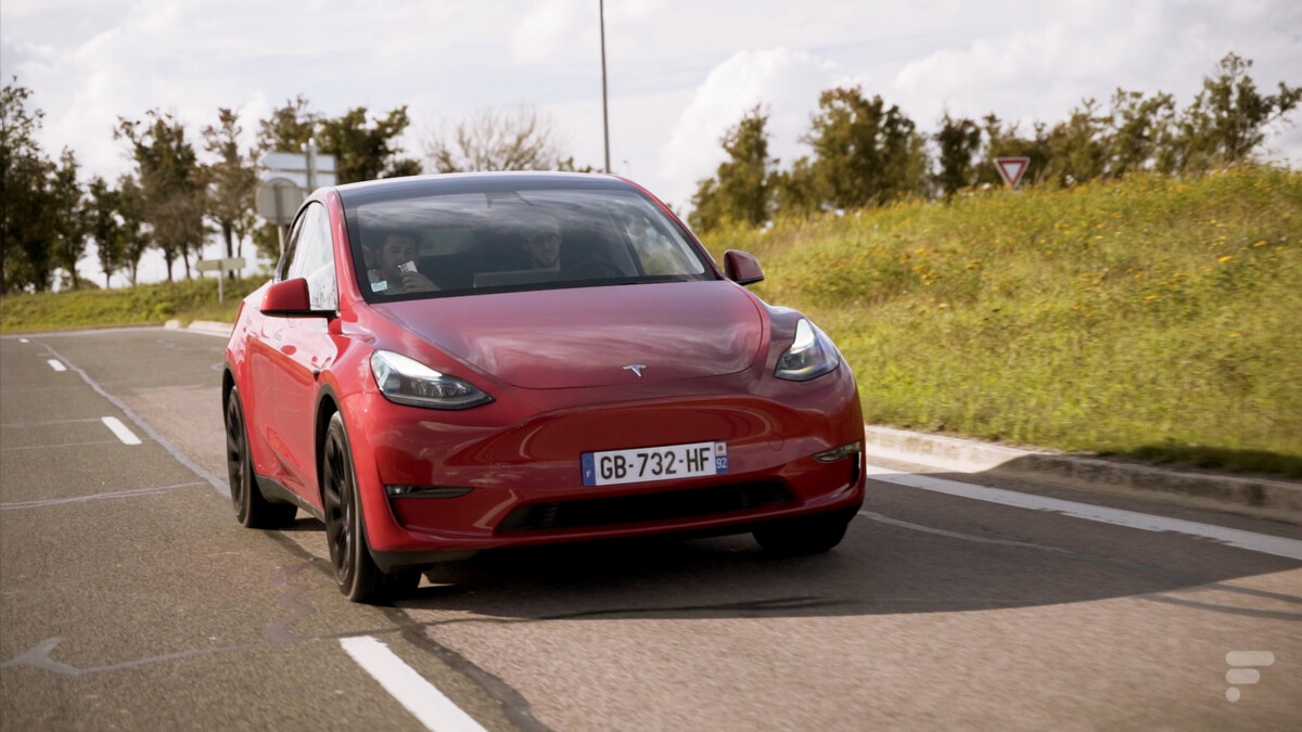 La Tesla Model Y // Source : Frandroid La Tesla Model Y // Source : Frandroid