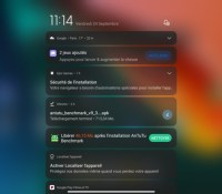 Le panneau de notifications sur la Xiaomi Pad 5 // Source : Frandroid
