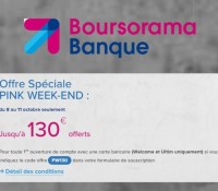 Boursorama banque PW Octobre