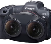 L'objectif 3D de Canon pour son EOS R5 // Source : Canon