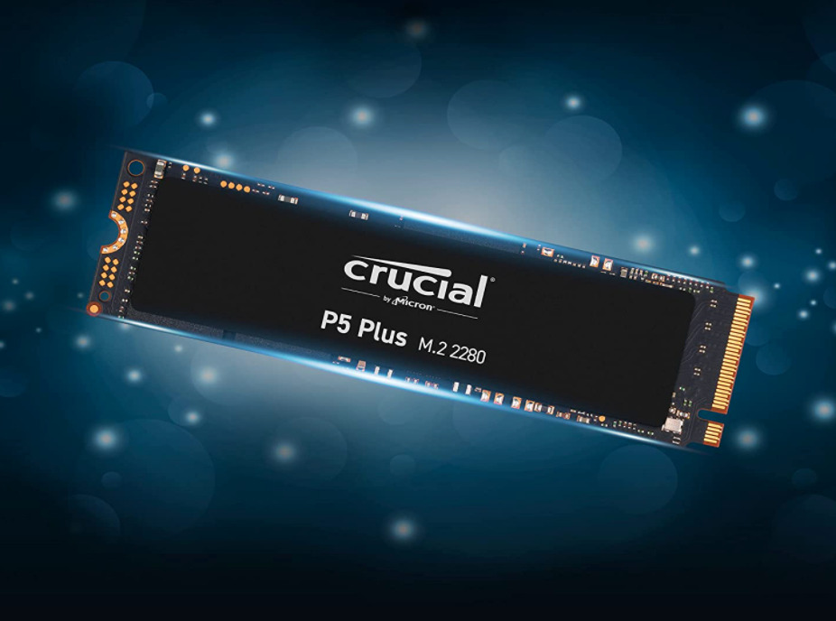 Crucial CT1000P5PSSD8 SSD Interne P5 Plus 1To (PCIe 4.0, 3D NAND, NVMe, M.2) jusqu'à 6600Mo/s