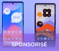 Les Google Pixel 6 Pro (à gauche) et Pixel 6 (à droite) // Source : Anthony Wonner - Frandroid