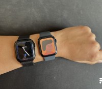 Entre l'Apple Watch Series 7 (à gauche) et la Series 6 (à droite), le choix n'est pas évident // Source : FRANDROID