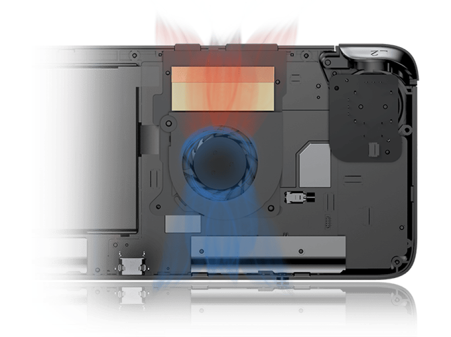 La GPD XP est munie d'un ventilateur. // Source : GPD
