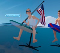 Un jeu de surf présenté lors de l'annonce de Meta. // Source : Meta