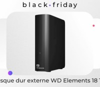 Disque dur externe WD Elements 18 To Black Friday 2021