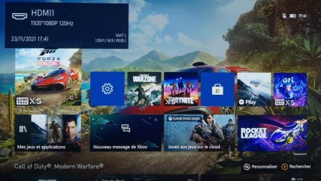 On peut jouer en FHD à 120 Hz.