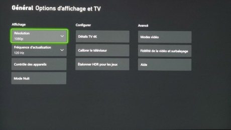 Définition en FHD et 120 Hz.