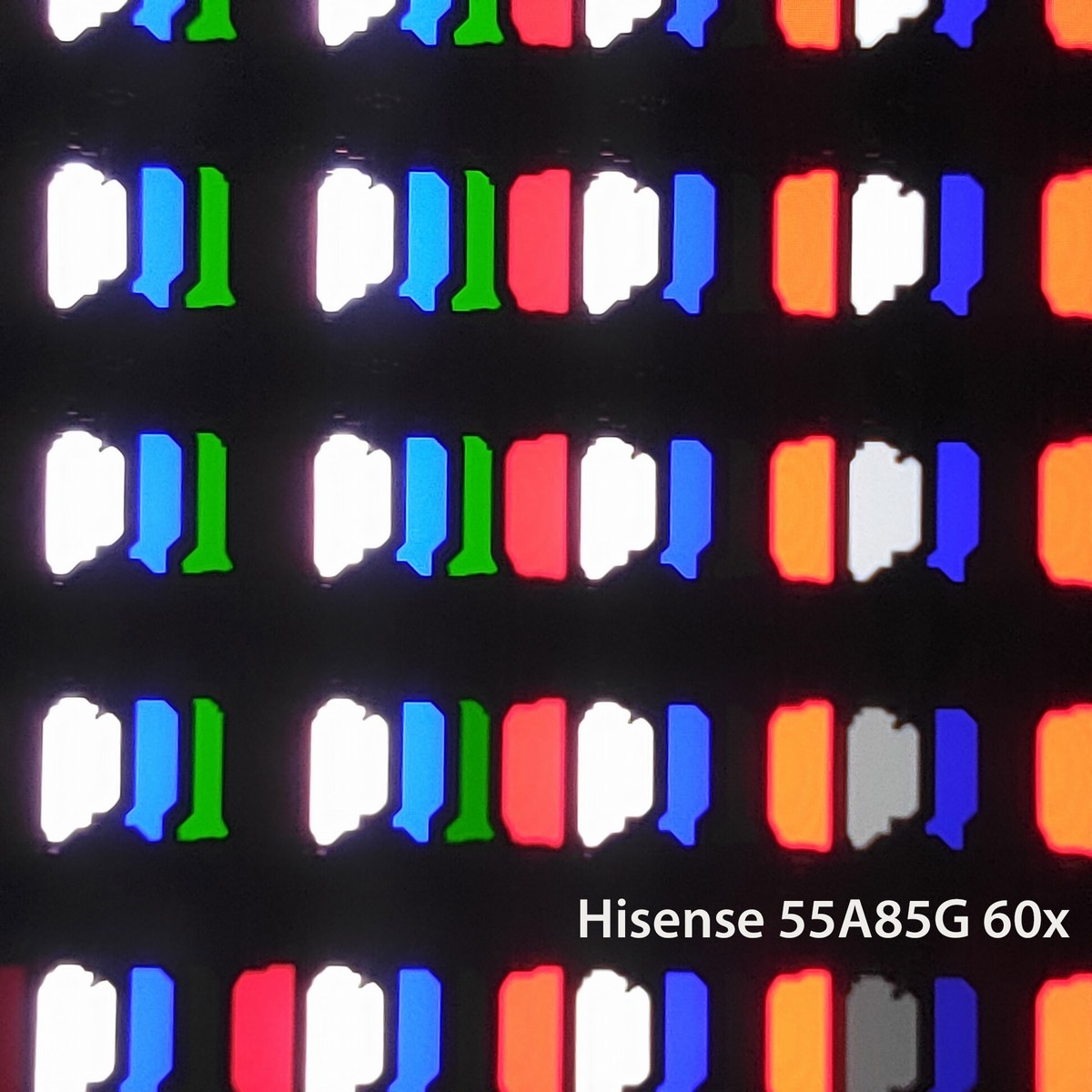 Dalle au microscope 60x.