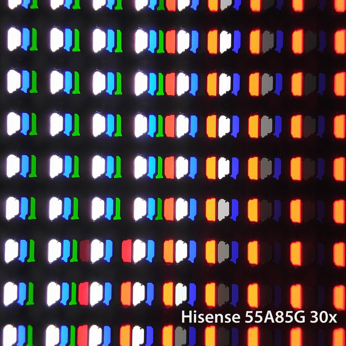 Dalle au microscope 30x.