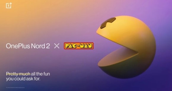 Pac-Man vient chasser du fantôme sur le OnePlus Nord 2 // Source : OnePlus Pac-Man vient chasser du fantôme sur le OnePlus Nord 2 // Source : OnePlus