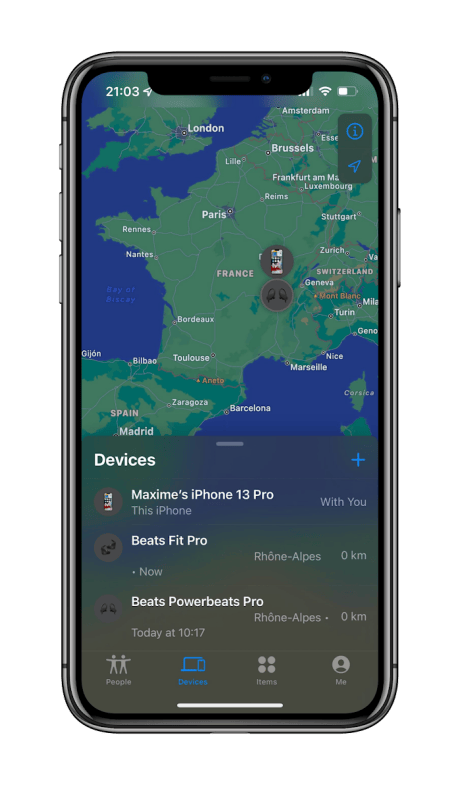 Beats Fit Pro - Find My iOSpng