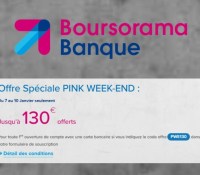 Boursorama banque PW Janvier 2022