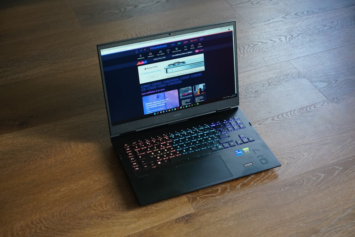 HP Omen 17-ck0039nf // Source : Frandroid HP Omen 17-ck0039nf // Source : Frandroid