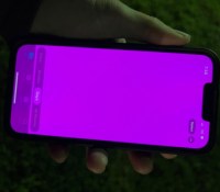 Des utilisateurs rencontrent depuis quelques mois un bug affichant tout en rose sur leur iPhone 13 // Source : Jphon via Apple Communities