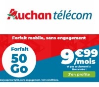 Auchan telecom forfait 50 Go