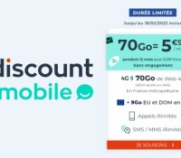 Cdiscount Mobile forfait 70 Go Février 2022