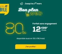 La poste mobile forfait 80 Go février 2022