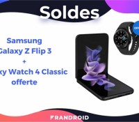 z flip 3 galaxy watch 4 classic offerte soldes hiver 2022 (1)