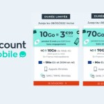 Voici 2 forfaits étonnants et peu chers : 10 et 70 Go pour 3,99 et 4,99€/mois Voici 2 forfaits étonnants et peu chers : 10 et 70 Go pour 3,99 et 4,99€/mois