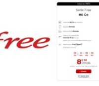 Free forfait 80 Go mars 2022