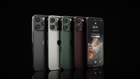 Rendu 3D de l'iPhone 14 Pro par Let's Go Digital et Technizo Concept. // Source : Let's go digital / Technizo Concept