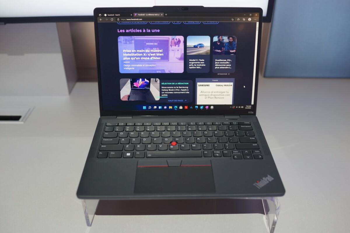 Lenovo ThinkPad X13s // Source : Frandroid Lenovo ThinkPad X13s // Source : Frandroid