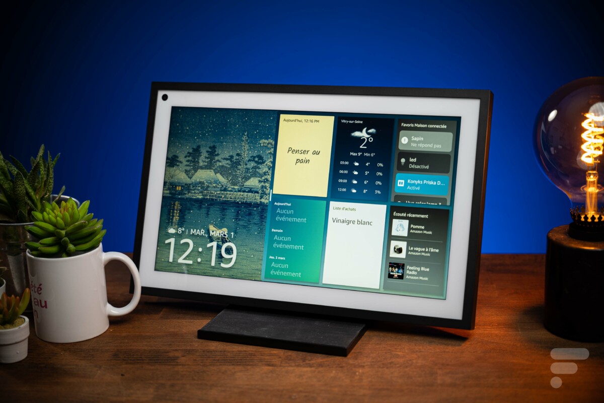 L’Echo Show 15 d’Amazon, un grand écran pour centraliser la vie du foyer // Source : FRANDROID - Robin WYCKE L’Echo Show 15 d’Amazon, un grand écran pour centraliser la vie du foyer // Source : FRANDROID - Robin WYCKE