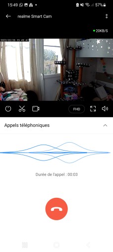 Appels téléphoniques : pour communiquer de la voix via la caméra // Source : Yazid Amer - Frandroid