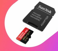 Une carte microSD et son adapteur pour slot SD