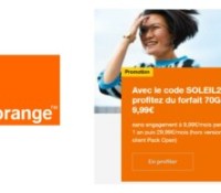 Orange forfait 70 Go Avril 2022