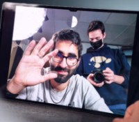 Un selfie avec la Samsung Galaxy Tab S8 Ultra // Source : Robin Wycke - Frandroid