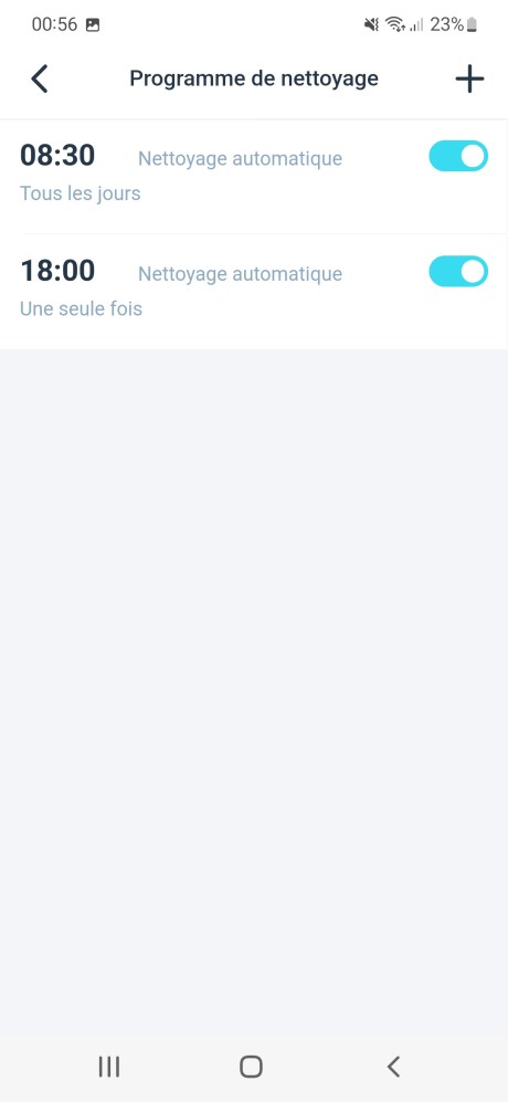 Vous pouvez modifier ce planning à tout moment // Source : Yazid Amer - Frandroid