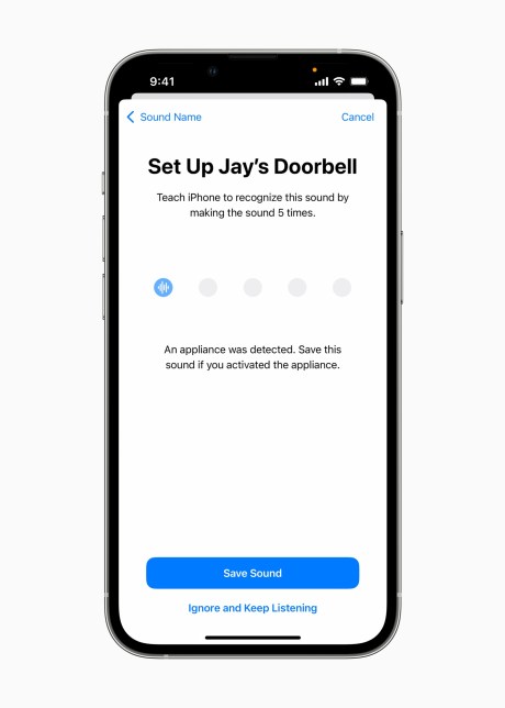 Les notifications d'alerte sonore deviennent plus précises // Source : Apple