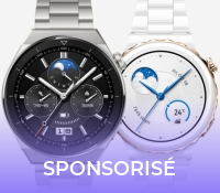 La Huawei Watch GT 3 Pro existe en deux versions : titane et céramique // Source : Huawei