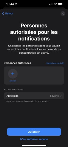 Choisissez les personnes qui peuvent vous joindre malgré votre partie // Source : Frandroid