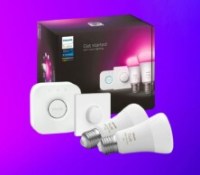 kit démarrage philips hue fond violet