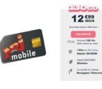 NRJ Mobile forfait 130 Go mai 2022