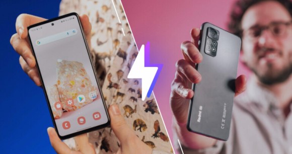 Samsung Galaxy A53 5G à gauche / Xiaomi Redmi NOte 11 Pro 5G à droite // Source : Frandroid Samsung Galaxy A53 5G à gauche / Xiaomi Redmi NOte 11 Pro 5G à droite // Source : Frandroid