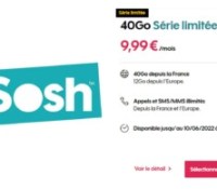Sosh 40 Go + 12 Go europe