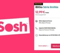 Sosh forfait mai 2022