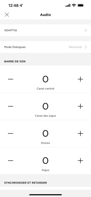 Les réglages sont clairs et accessibles