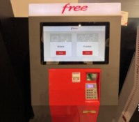 Une borne Free en boutique pour récupérer sa ligne tout de suite // Source : FRANDROID - Melinda DAVAN-SOULAS