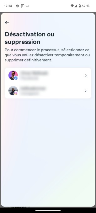 Supprimer Facebook compte 7